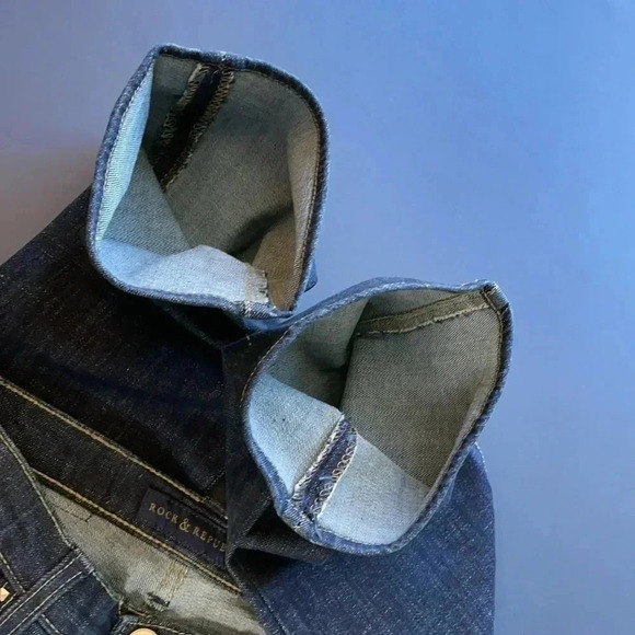 Rock & Republic Women’s Bootcut Jeans Sz 0M Blue Denim Kasandra New - Picture 10 of 13